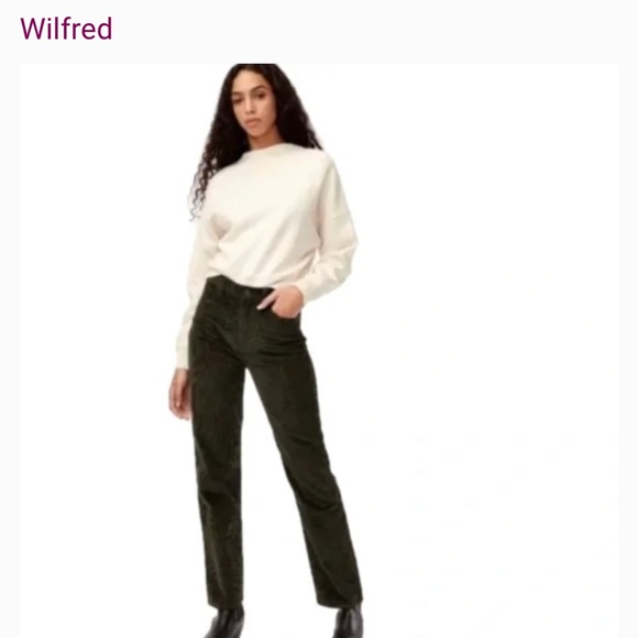 Wilfred Free Corduroy Pants in Forest Green size 4. - Picture 1 of 14